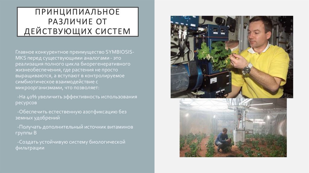 Принципиальное различие от действующих систем