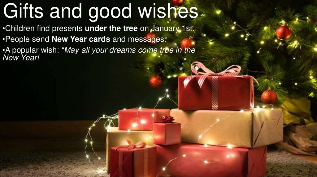 Gifts and good wishes