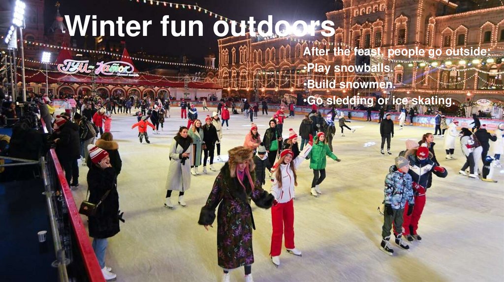 Winter fun outdoors