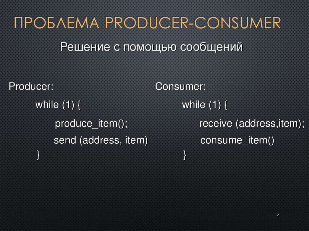 Проблема Producer-Consumer
