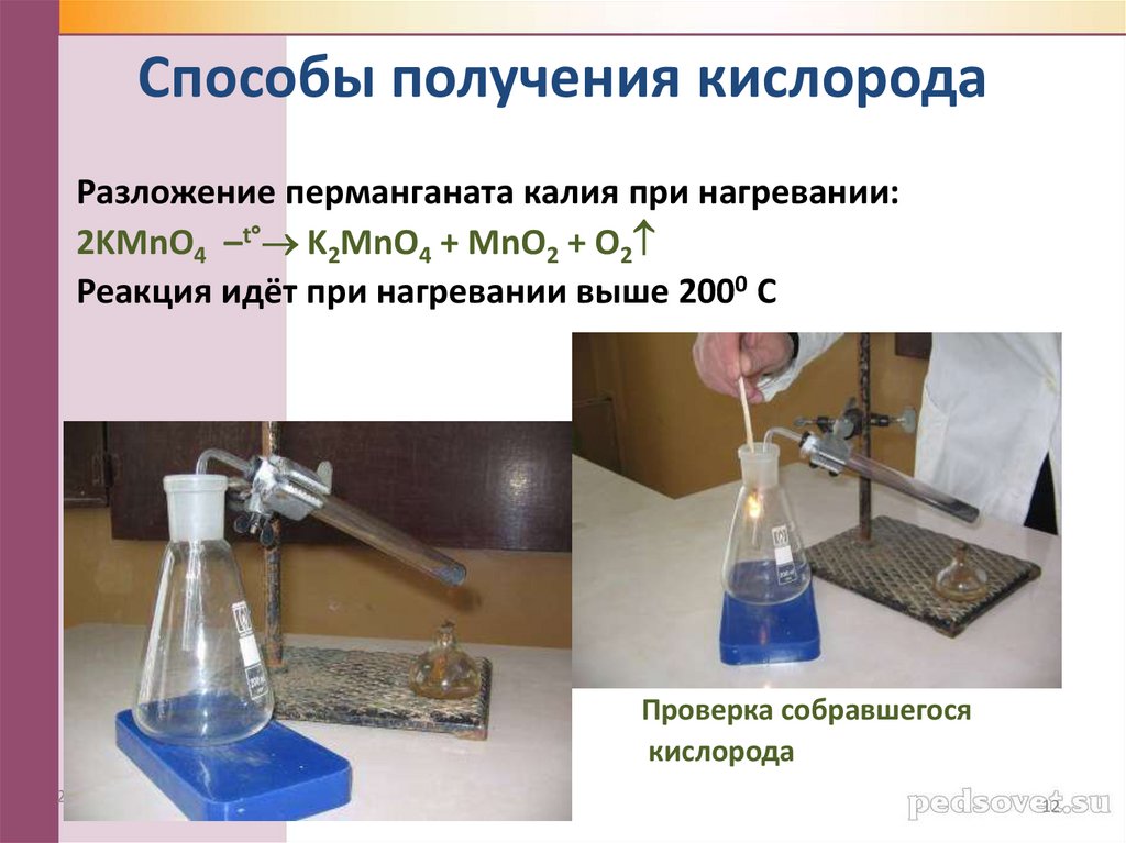 Способы получения кислорода