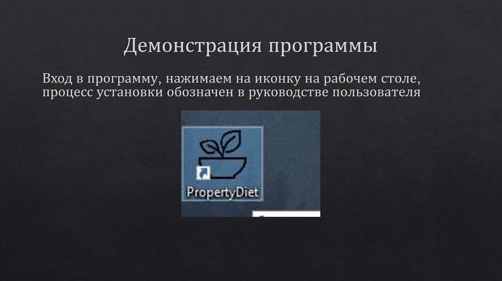 Демонстрация программы