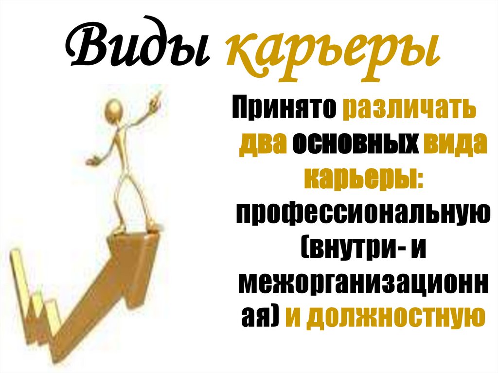 Виды карьеры