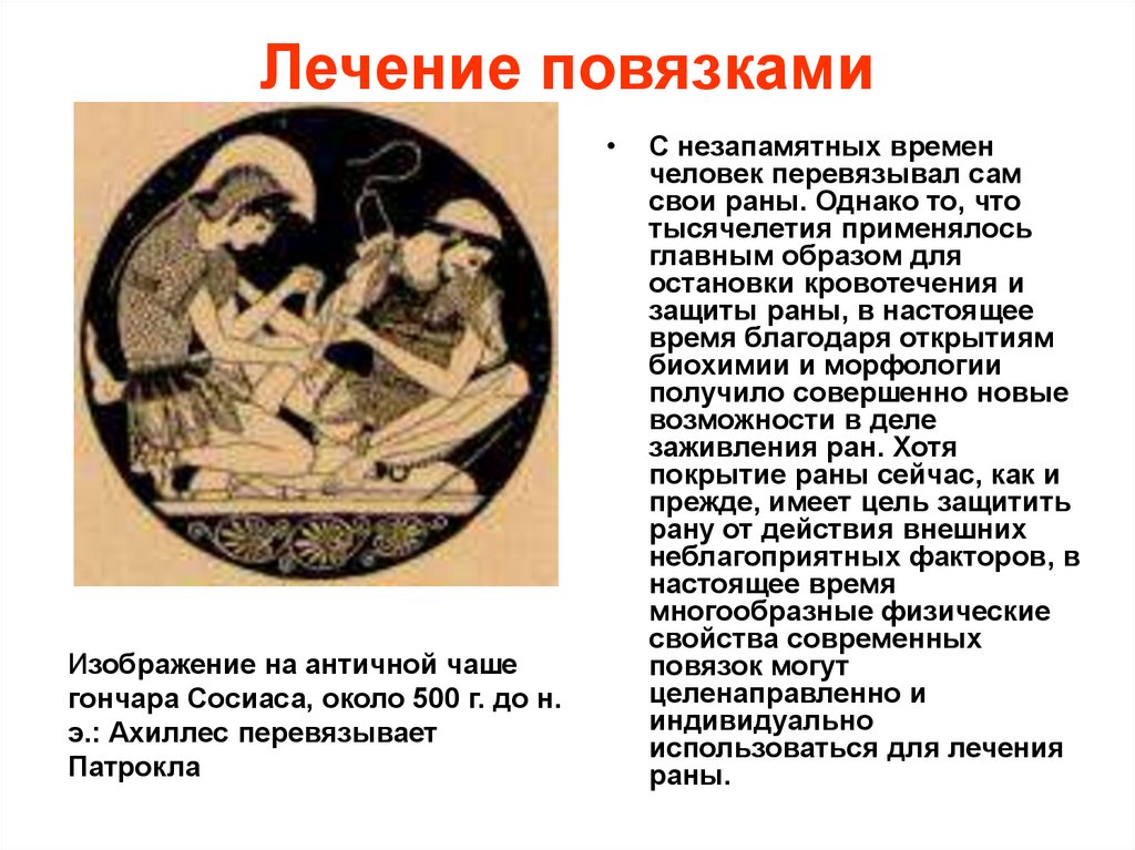 Лечение повязками