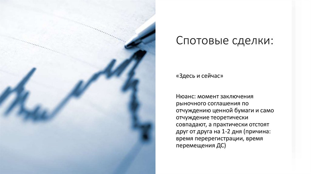Спотовые сделки: