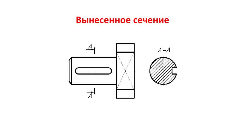 Вынесенное сечение