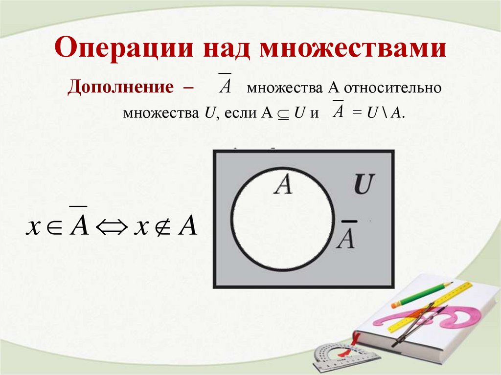 Операции над множествами