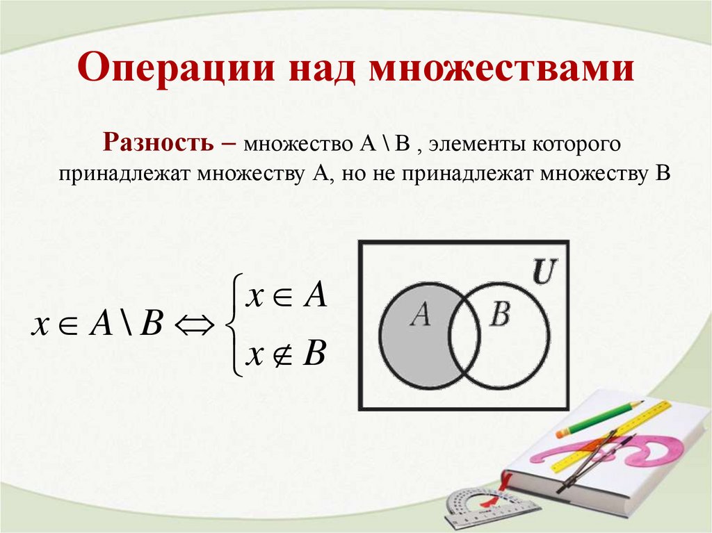 Операции над множествами