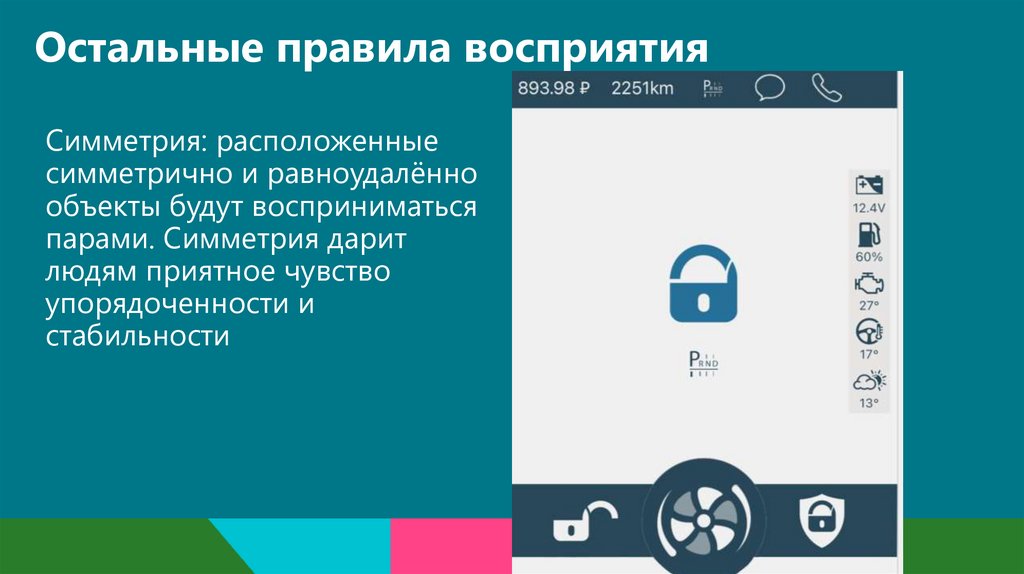 Остальные правила восприятия
