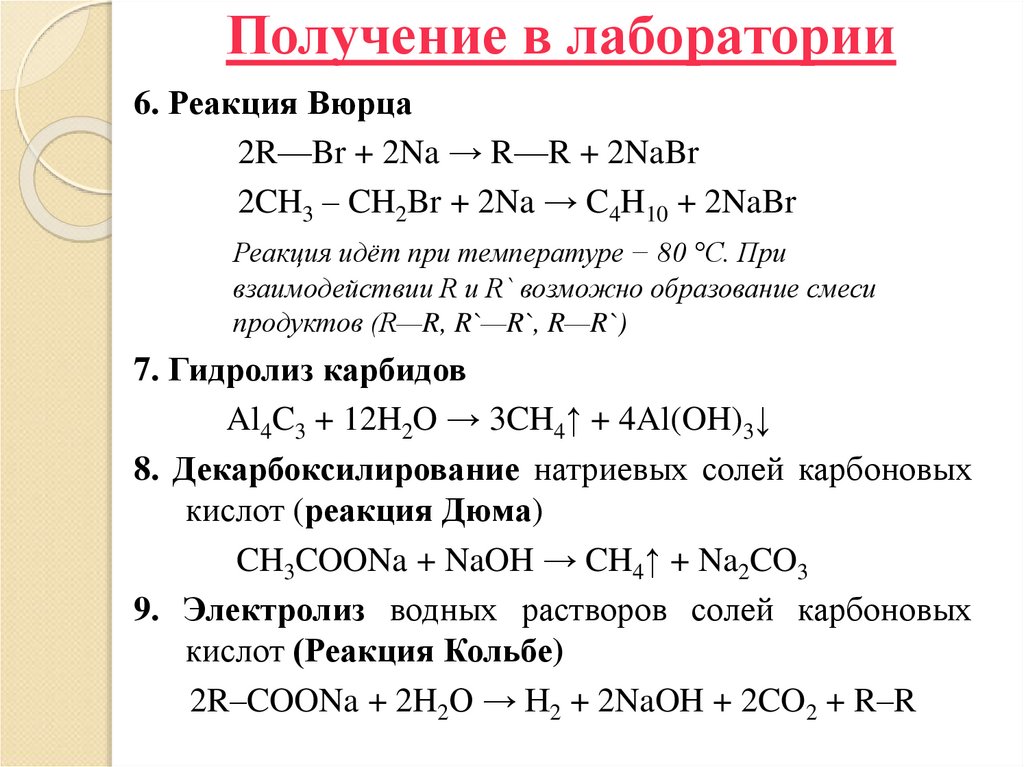 Получение в лаборатории