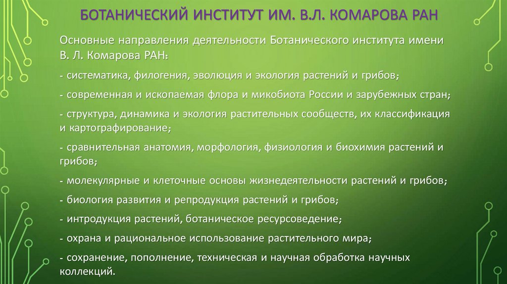 Ботанический институт им. В.Л. Комарова РАН