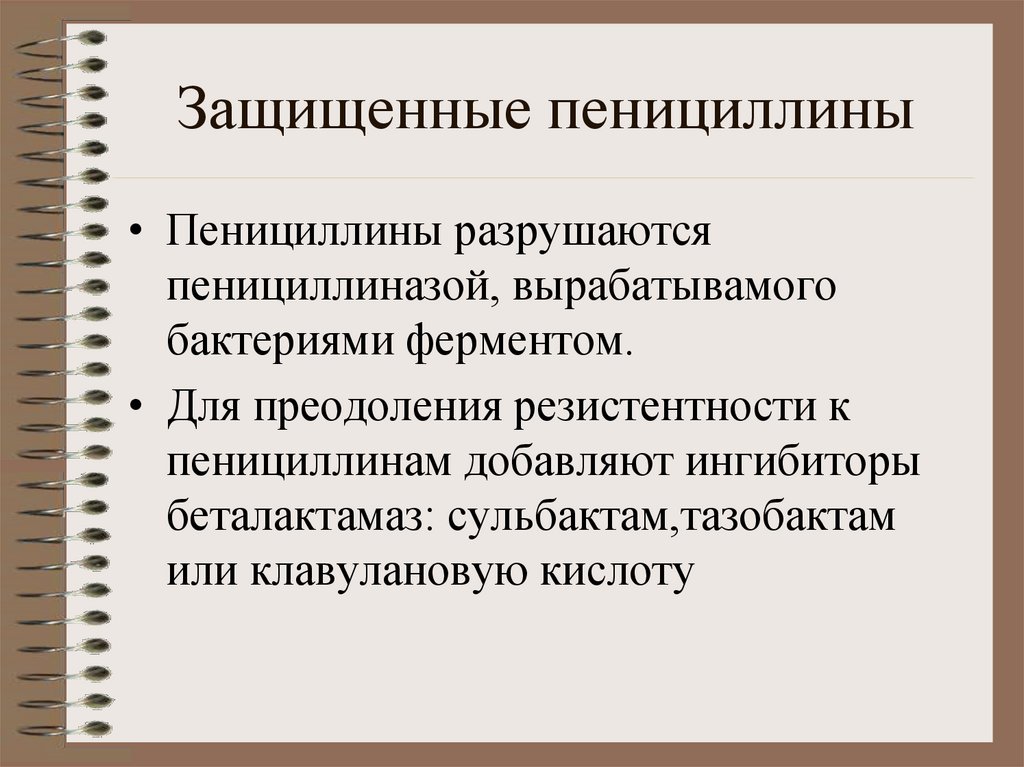 Защищенные пенициллины