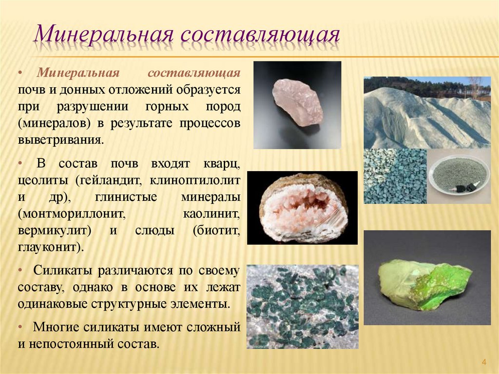 Минеральная составляющая