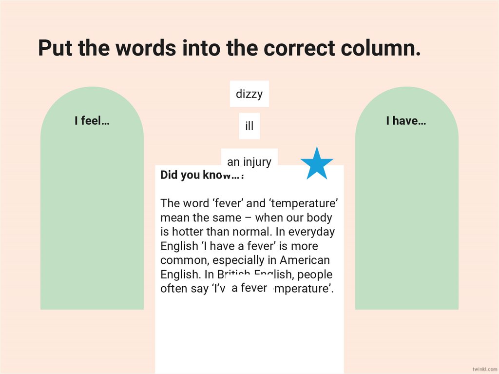 Vocabulary Check: Health Problems