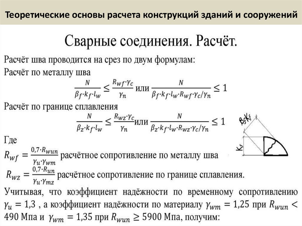 Теоретические основы расчета конструкций зданий и сооружений