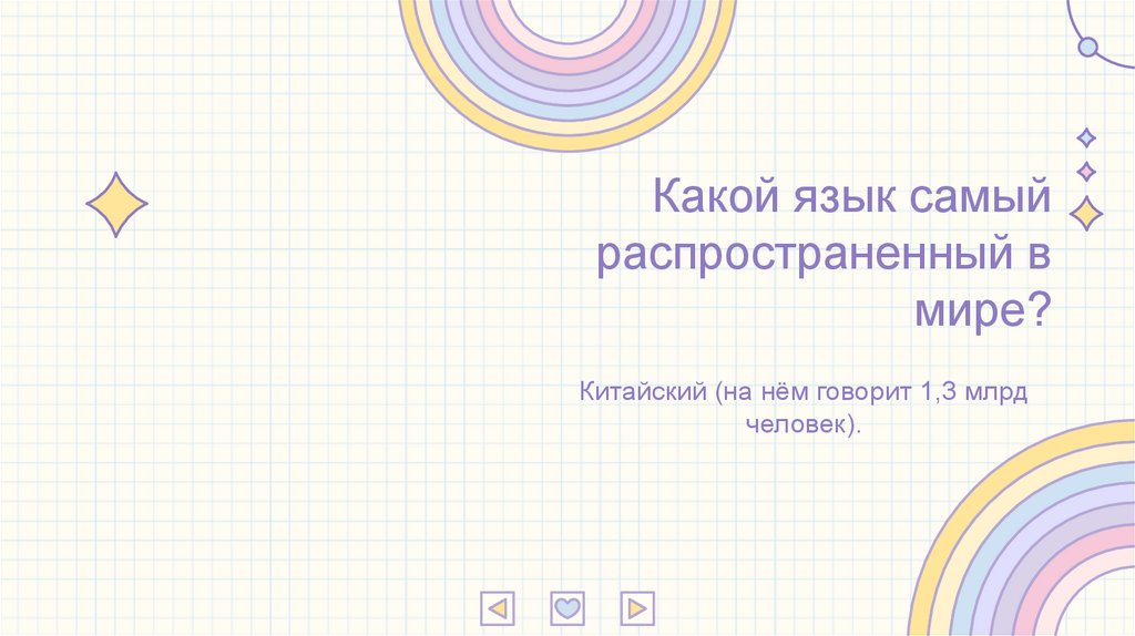 Какой язык самый распространенный в мире?