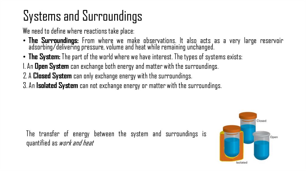Systems and Surroundings