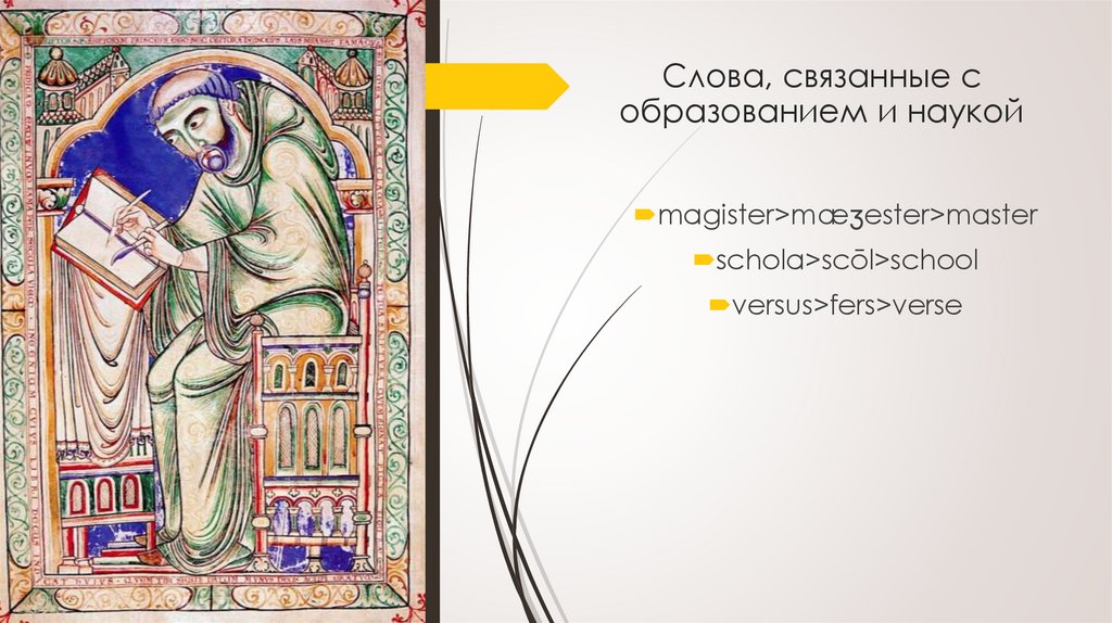 Слова, связанные с образованием и наукой