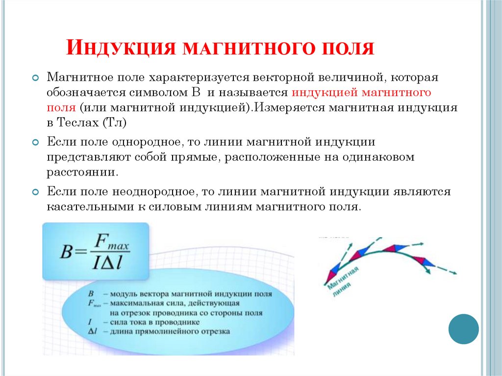 Индукция магнитного поля