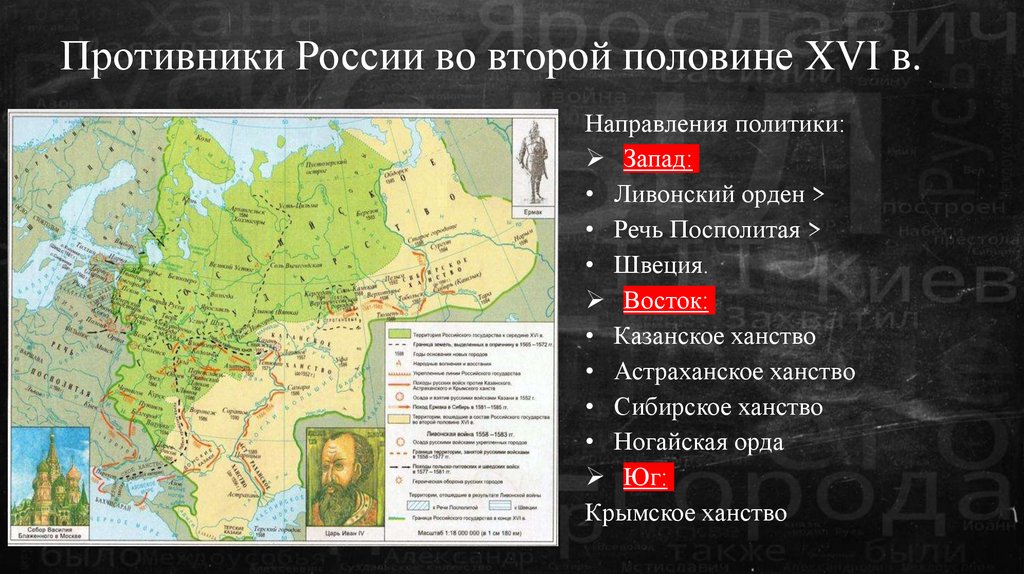 Противники России во второй половине XVI в.