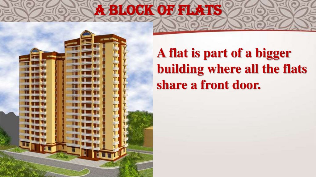 a block of flats