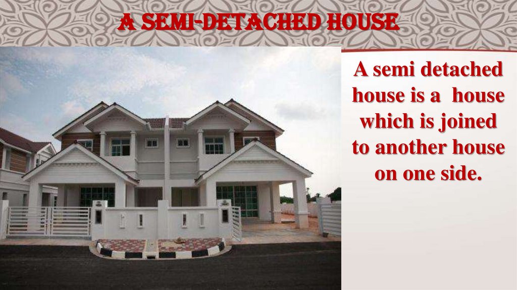 a semi-detached house