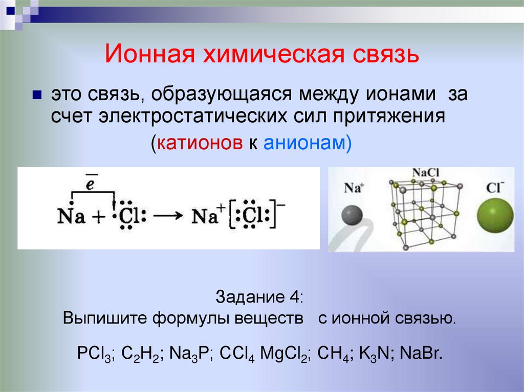 Ионная химическая связь