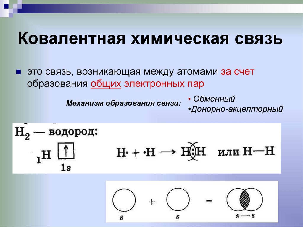 Ковалентная химическая связь