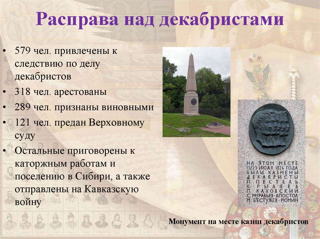 Расправа над декабристами