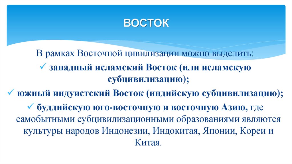 ВОСТОК