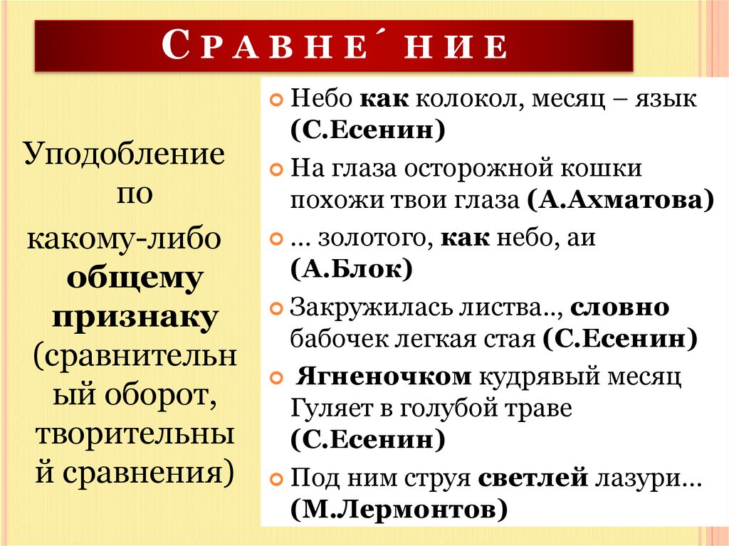 С р а в н е́ н и е