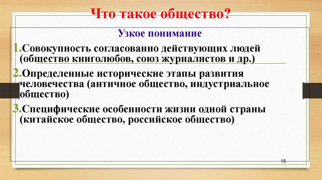 Что такое общество?
