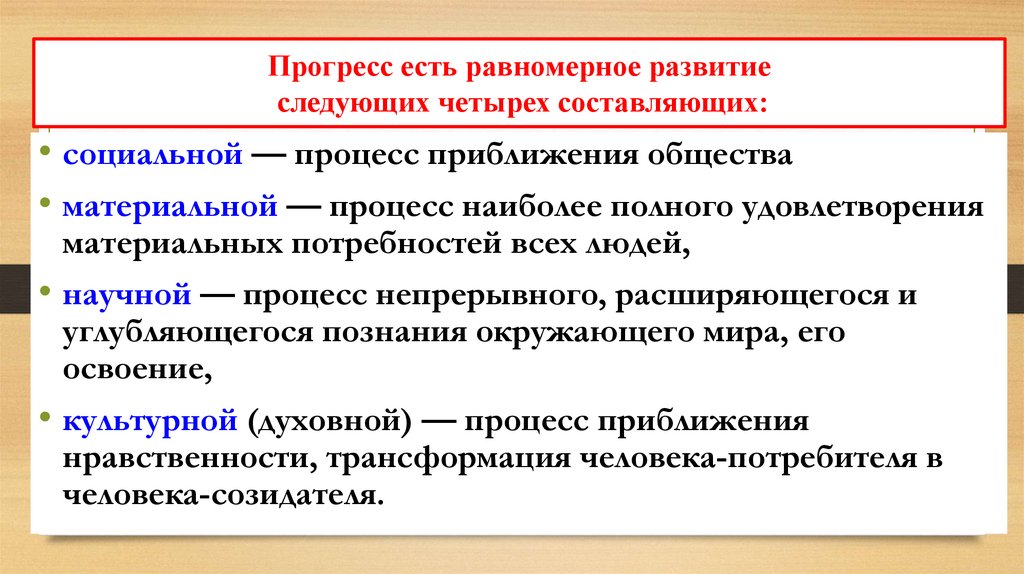 Направления общественного процесса
