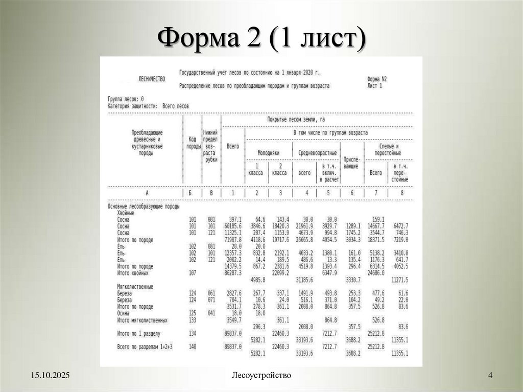Форма 2 (1 лист)