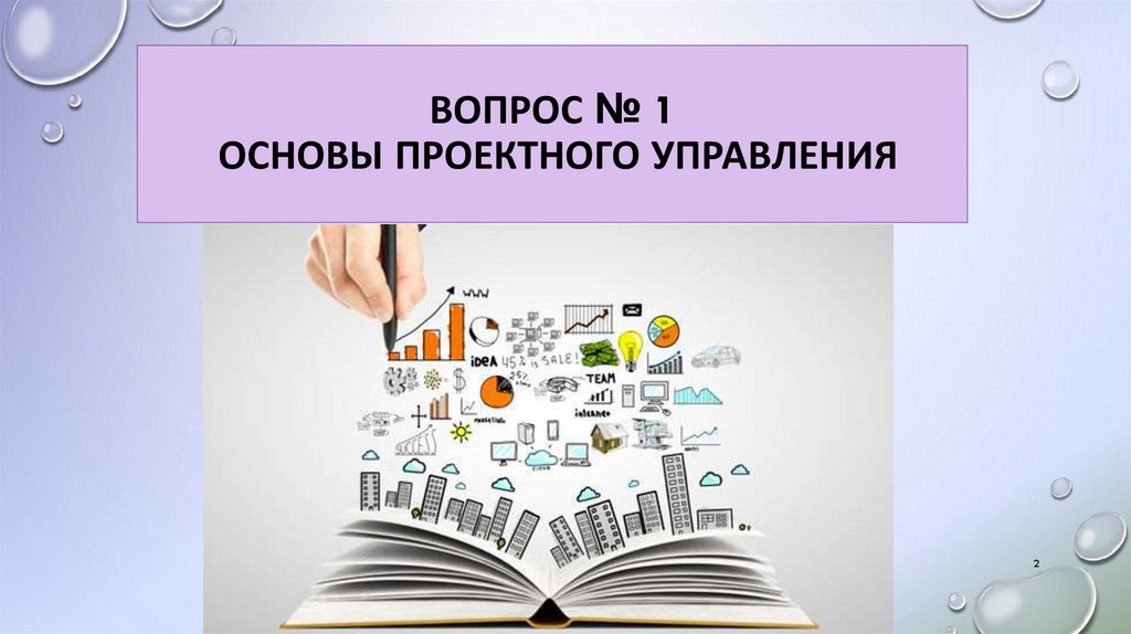 Вопрос № 1 Основы проектного управления