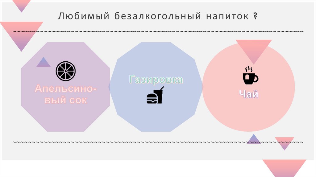 Любимый безалкогольный напиток ?