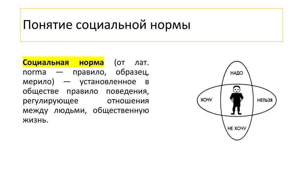 Понятие социальной нормы