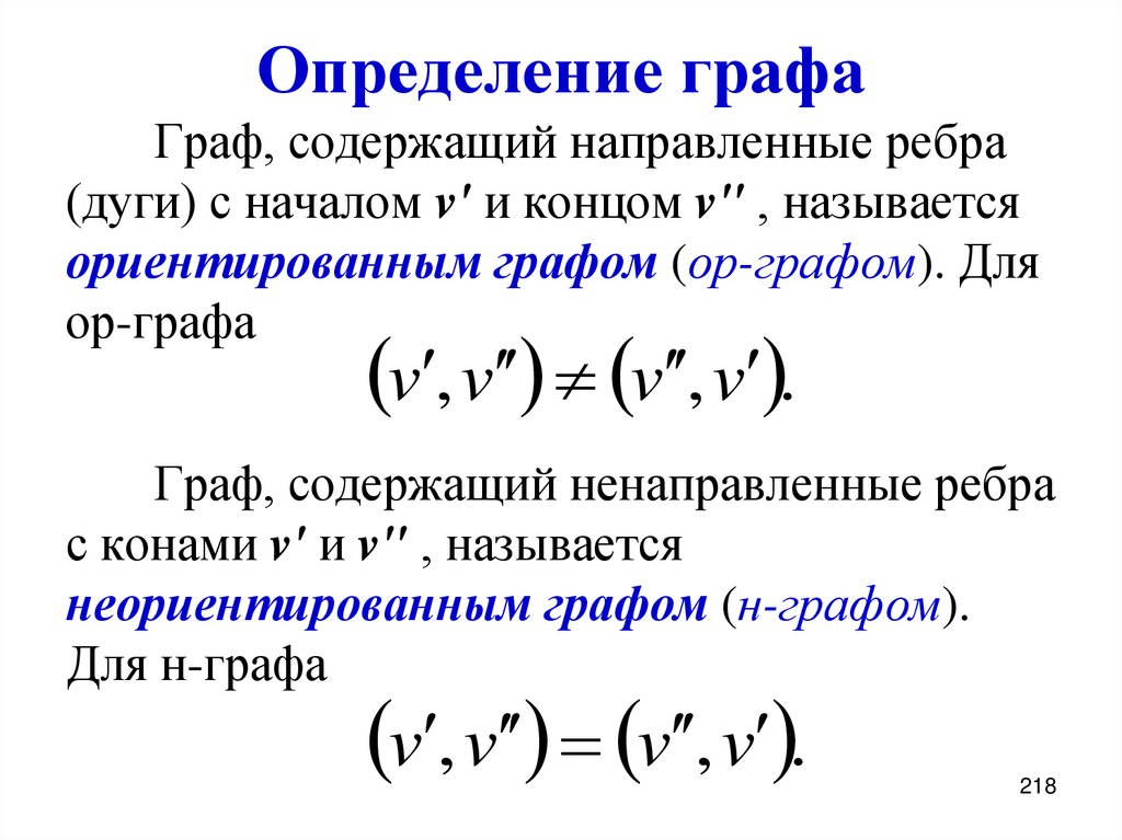 Определение графа
