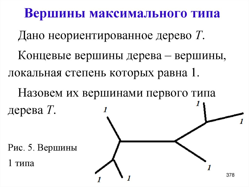 Вершины максимального типа