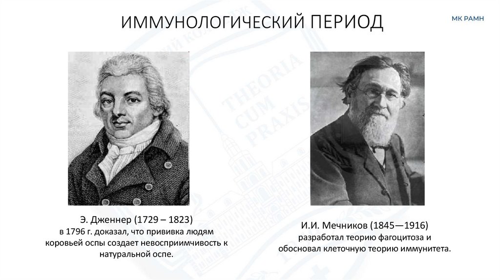ИММУНОЛОГИЧЕСКИЙ ПЕРИОД
