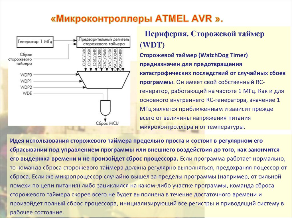 «Микроконтроллеры ATMEL AVR ».
