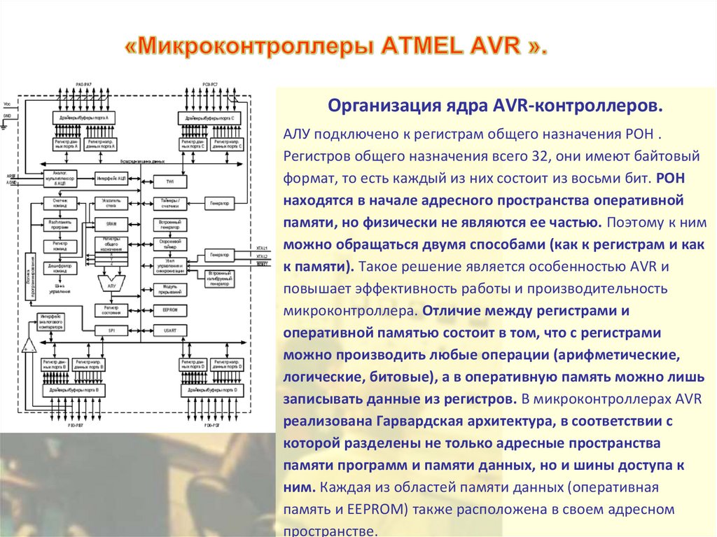 «Микроконтроллеры ATMEL AVR ».