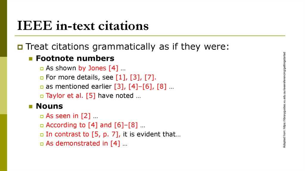 IEEE in-text citations