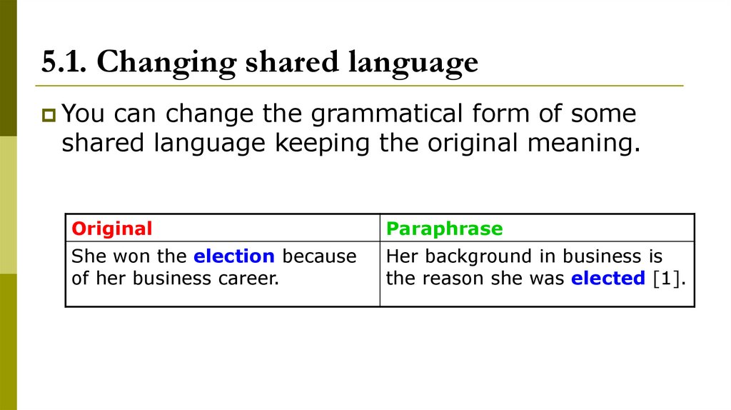5.1. Changing shared language