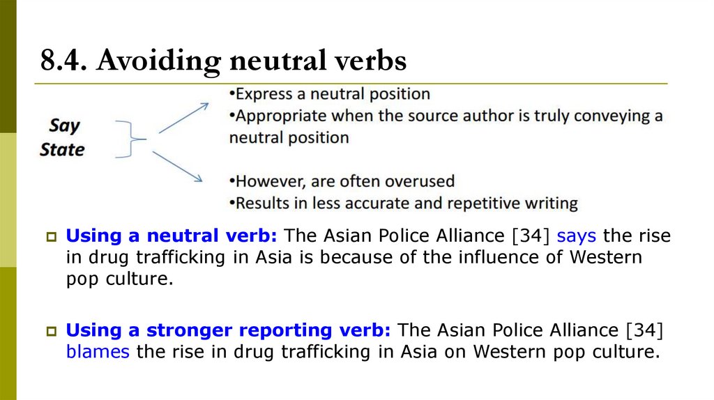 8.4. Avoiding neutral verbs