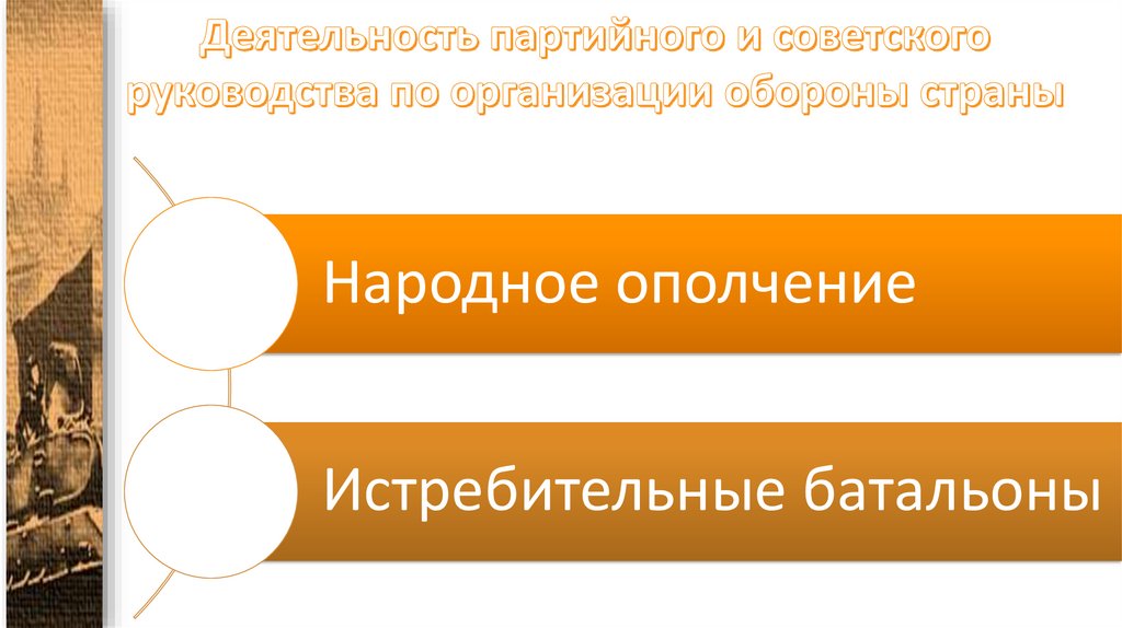 Деятельность партийного и советского руководства по организации обороны страны