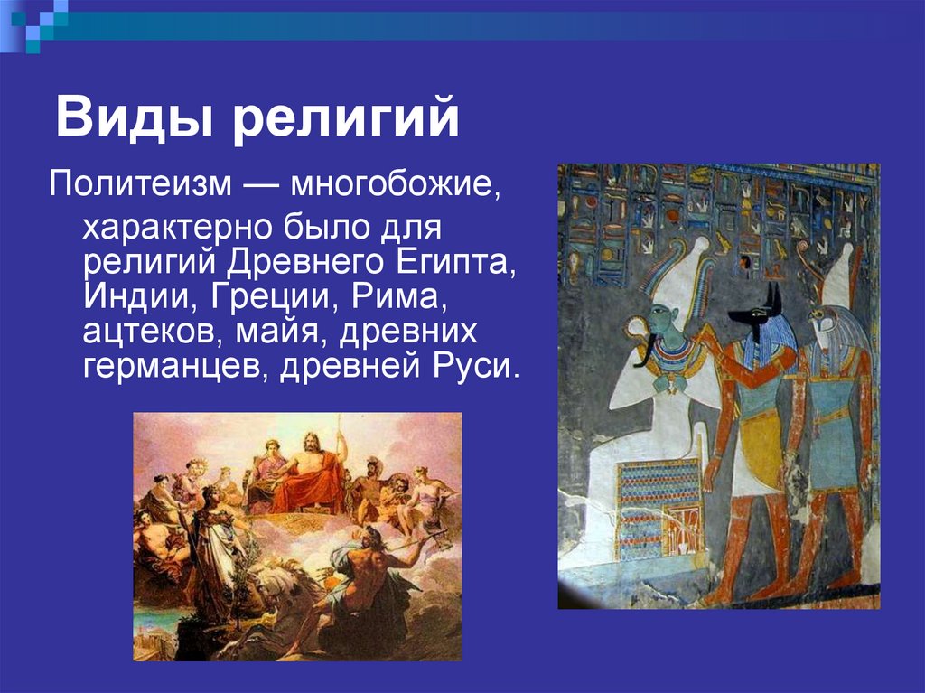 Виды религий