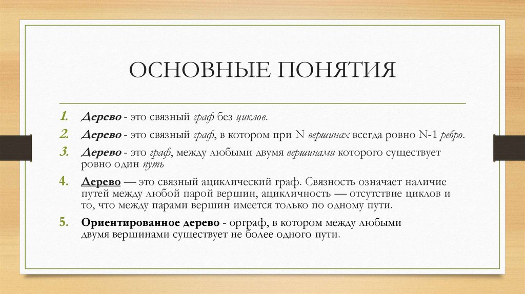 ОСНОВНЫЕ ПОНЯТИЯ