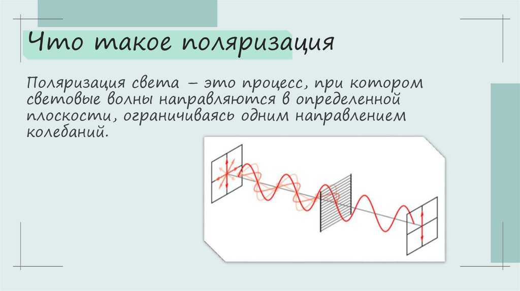 Что такое поляризация