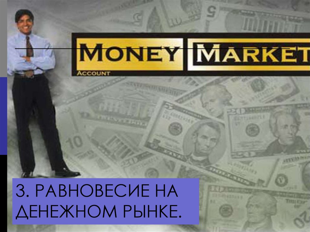 3. Равновесие на денежном рынке.